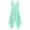Mint Green, variant on iiniim Kids Girls V Neck Sleeveless Princess Asymmetric High-Low Pleated Dress