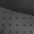 thumbnail image 3 of Home Essence Apartment Cotton Jacquard Charcoal 7-Piece Comforter Set, King/Cal King, 3 of 13