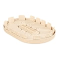 thumbnail image 3 of Organizador de plato giratorio para refrigerador, bandeja giratoria antideslizante de material PET, 360 grados. Beige, 3 of 9