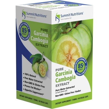 Summit Nutritions Pure Garcinia Cambogia ExtraCt Dietary Supplement Veggi Ct, 60 Ct