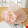 thumbnail image 4 of Elainilye Women's Sun Hat, Wide Brim Tea Party Hat, Breathable UV Protection Formal Hat for Outdoor Weddings, Beach, Garden Parties, Summer Events, Fashion Accessories, 4 of 6