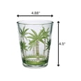 thumbnail image 2 of Palm Tree Design Acrylic Drinking Glasses Set of 4 15oz DOF BPA Free Unbreakable Plastic Tumblers Indoor Outdoor Drinkware, 2 of 7