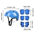thumbnail image 3 of 7 Piece Kids Helmet Knee Elbow Pad Set Protective Gear for Cycling Skating Biking Outdoor Sports Adjustable Safety Pads for Children Boys Girls Roller Skate Scooter Bike, 3 of 4