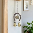 thumbnail image 6 of Wind Chimes Outdoor Metal | Horseshoe Shape Garden Wind Chime | Home Decor, Melodious Sound, Bronze Color, Durable Small Bells, 13.8 in, Gift Idea, 6 of 6