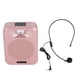 thumbnail image 5 of Amplificador de voz portátil Micrófono recargable Altavoz Radio Soporte Tarjeta de memoria Rosa, 5 of 5