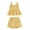 Yellow, variant on KIMI BEAR 3T Toddler Girl Summer Outfit Set 4T Child Girls Clothes Ruffle Sleeveless Off the Shoulder Plaid Top Shorts 2pcs Clothing Yellow