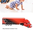 thumbnail image 4 of Juguete de Camión Contenedor, Exquisito Modelo de Camión de Aleacio de Imitacia Con Luces y Sonidos, Modelo de Vehículo de Transporte Realista de Aleación, Coche para Uso Uso Uso, 4 of 7