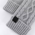 thumbnail image 6 of Ediodpoh Solid Color Knitted Winter Gloves for Men and Women with Thermal Comfort and Stretch Fit for Daily Wear Light Gray, 6 of 7
