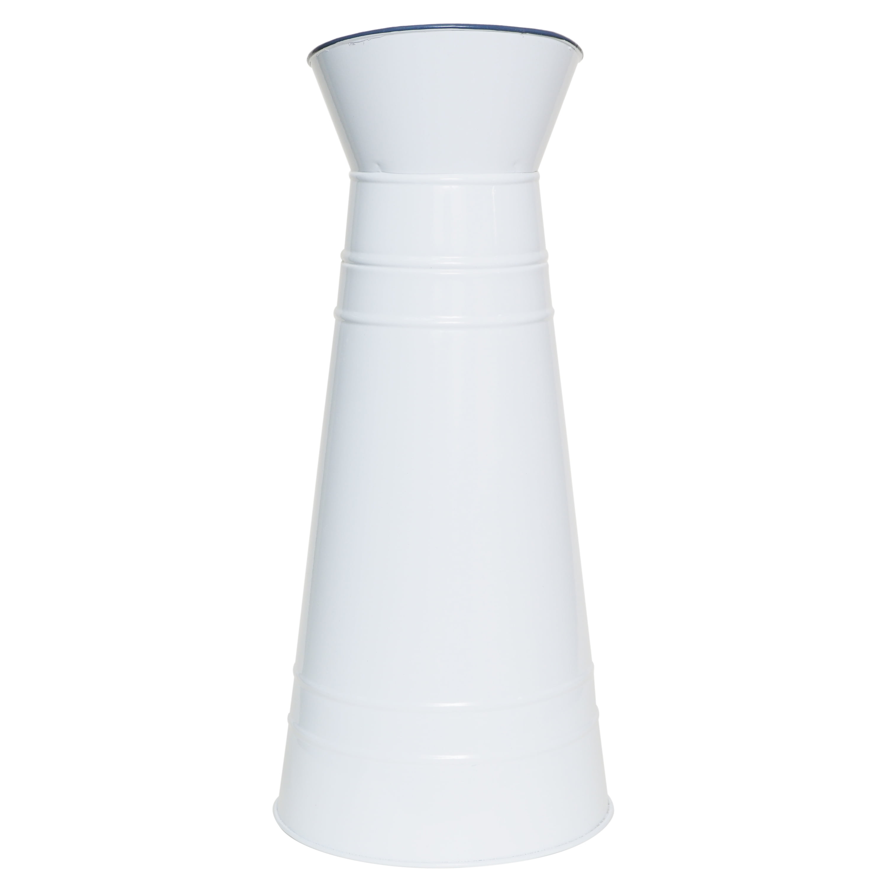 Mainstays Floral Iron Ceramic Pitcher, 15", White