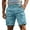 156-Light Blue, variant on LIIPEE Cargo Shorts For Men Casual Solid Color Button Down Retro Shorts With Pockets Male Comfort Sports Shorts,Brick Red,L