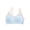 Blue, variant on Xdegoge Nursing Bras for Breastfeeding and Pumping Wireless Seamless Breathable Adjustable Strap Bralettes with Removable Pads Full Coverage Bra