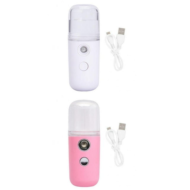 2 Piezas Vaporizador Facial Hidratante Sunnimix Rociador Facial Nano 30ml