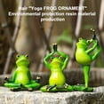 thumbnail image 6 of Yoga Frog Resin Ornaments Courtyard Simulation Outdoor Green Garden Decor Statues, 6 of 10