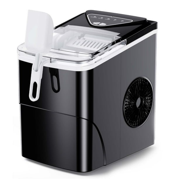 Máquina de hielo de encimera Silonn 26 kg/24 h, 9 cubitos de hielo en 6 minutos