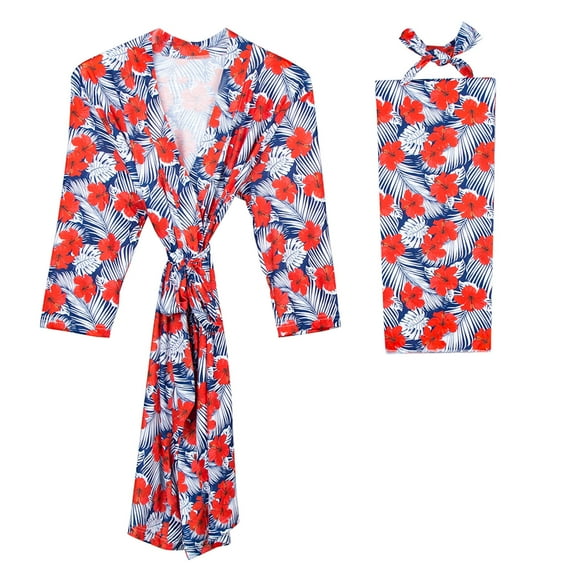 Mom Robe And Swaddle Set