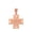 Rose, variant on 10k Yellow Gold Woven Celtic Cross Pendant / Necklace (16 Inches)