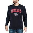thumbnail image 4 of Men's Colosseum Navy Gonzaga Bulldogs Arch & Logo Crew Neck Sweatshirt, 4 of 5