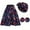 CL2, variant on 3Pcs Women African Dashiki Cotton Skirt Traditional Costume African Bohemian Head Wrap Scarf Drop Dangle Earring