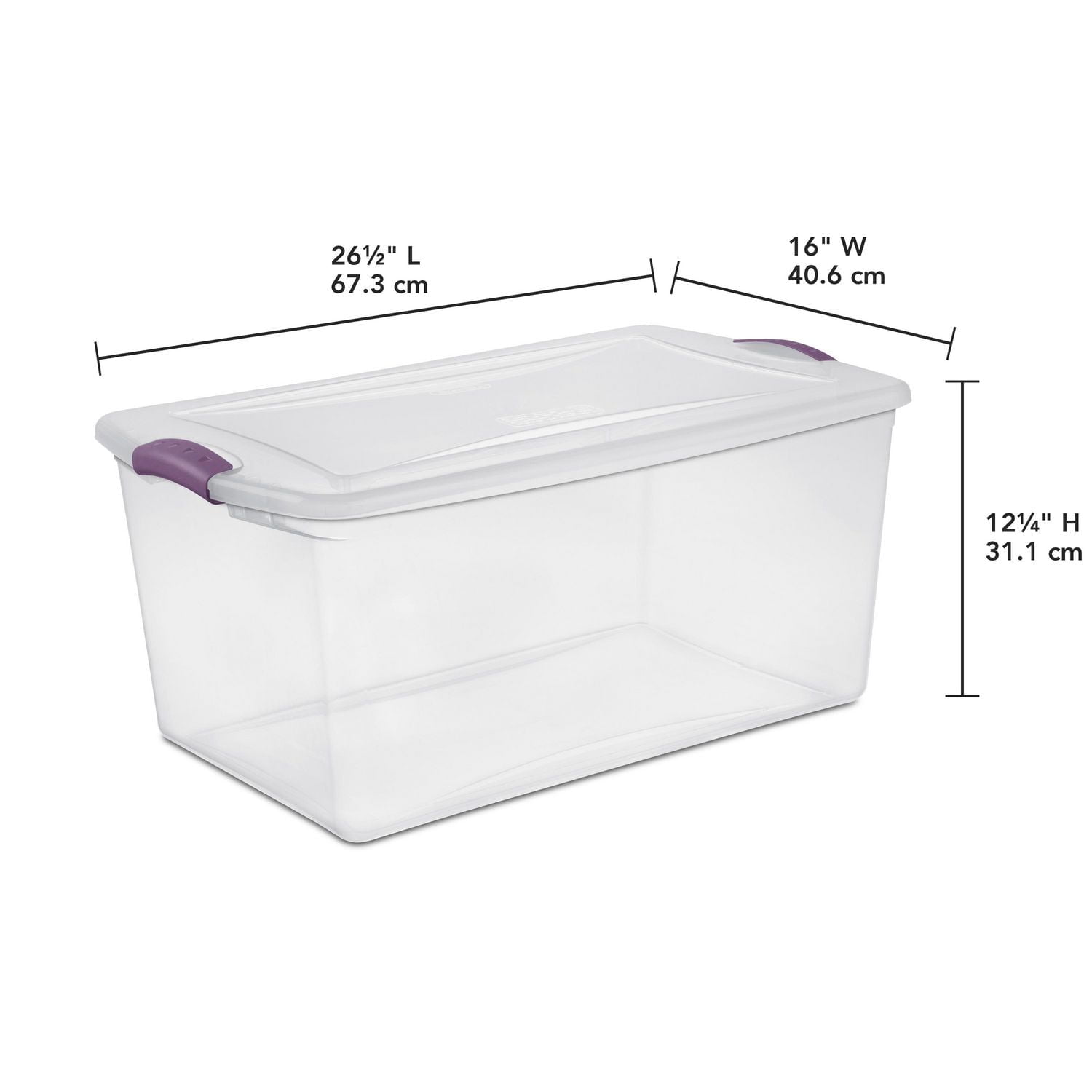 Sterilite Boîte Snap 62L - Violet