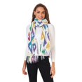 thumbnail image 2 of FORMRS Womens Scarf Winter Soft Long Big Warm Shawls Wrap Tassel Scarves, Green Simple Triangles, 2 of 9