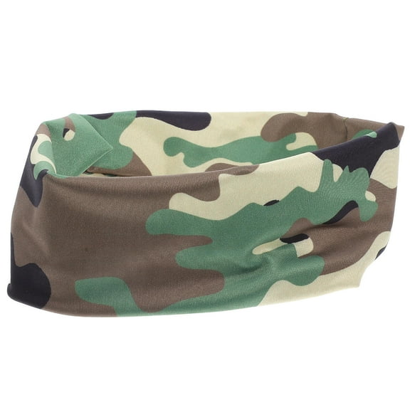 HONMEET 1 Set Camouflage Color Headband for Boys with Sweat Absorption and Elasticity