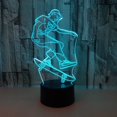 thumbnail image 1 of Luces Nocturnas WMH Decoraciones de Skateboard con Cambio de 7 Colores, 1 of 7