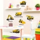 thumbnail image 4 of Bearachild Pegatina de pared de coche de ingeniería, pegatinas autoadhesivas de PVC para vehículos, diseño de escena interesante para niños, Decoración del hogar, 4 of 6