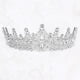 thumbnail image 5 of Tiara de corona de reina de cristal de imitación Unique Bargains Tono plateado blanco, 5 of 7