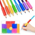 thumbnail image 4 of Rubber Texture Pencil Grip for Handwriting Pencil Grippers 14 Pcs Ergonomic Pen Holder for Righties Lefties Ideal for Toddlers Adults Writing Tool, 4 of 9