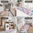 thumbnail image 5 of Multi Color Moroccan Checkered Pattern Kitchen Rugs Sets Of 3,Kitchen Runner Rugs Non Skid Washable,Decorative Kitchen Floor Mats for Kitchen,Sink,Laundry,17"x30"+ 17"x47" + 17"x59", 5 of 6