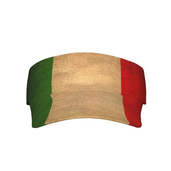 Vintage Italian Flag Sports Sun Visor Hats Adjustable Sun Visor Caps For Women And Men