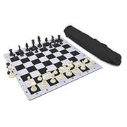 Wholesale Chess Triple Weighted Pieces and Mousepad Board Chess Set (Black)
