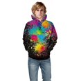thumbnail image 4 of Coerni Toddler Kids 3D Print Cartoon Pullover Hoodies Warm Thick Hooded Sweatshirt with Packet for Boys Girls 2 To 12 Y, 4 of 6
