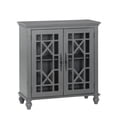 thumbnail image 2 of OakvillePark Van Horn Wood Storage Accent Cabinet, Gray, 2 of 6