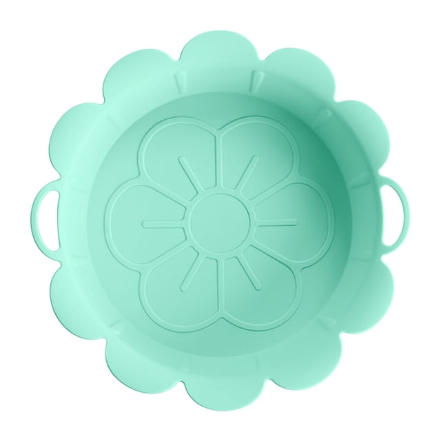 Pompotops Reusable Air Fryer Silicone Baking Tray Flower Shaped Fryer Tray Pad Clearance
