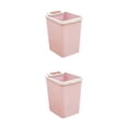 thumbnail image 4 of Bewildely Refinado y práctico cubo de basura de cocina para el hogar con fácil extracción de bolsa anillo de presión cubo de basura rosa 2Conjunto, 4 of 6