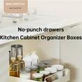 thumbnail image 6 of Pull Out Cabinet Organizer Fixed with Damping Guide Noiseless Slide Out Pantry Shelves, Heavy Duty Sliding Drawer Pantry Shelf for Kitchen 12.2"Wx16.9"Dx2.75"H, 6 of 8