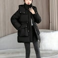 thumbnail image 6 of Winter Warm Coats for Womens Fashion Plus Size Zipper Up Long Sleeve Winter Thickened Coat, 6 of 8