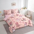 thumbnail image 3 of Erosebridal Cute Bowknot Bedding King Size,Farmhouse Cowgirl Boots Comforter Sets with Sheets,Chic Botanical Flower Daisy Bedding Sets King Size,Ultra Soft Bedroom Decorative Reversible,7pcs, 3 of 6