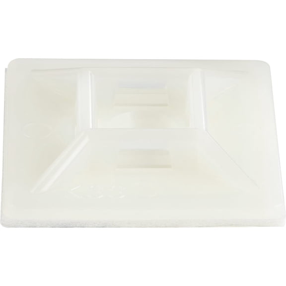 StarTech.com 100 Pack Cable Tie Mounts with Adhesive Tape for 0.21in (5.5mm) Wide Ties, Nylon/Plastic Zip Tie Mounts, 94V-2 Fire & UL