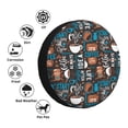 thumbnail image 3 of Bingfone Coffee Lover Print Spare Tire Cover Weatherproof Universal Wheel Protectors for RV Camper Travel Trailer SUV Truck-16 inch, 3 of 8