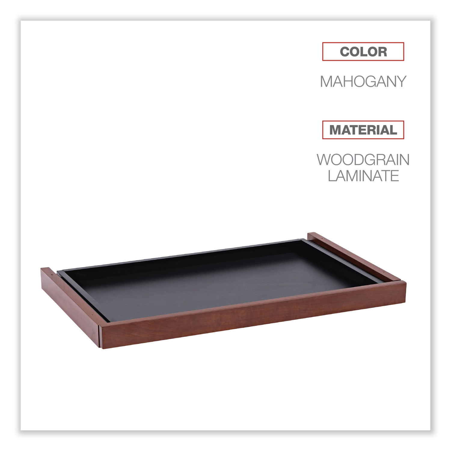 Alera Valencia Series Center Drawer, 24.5w x 15d x 2h, Medium Cherry -ALEVA312414MC
