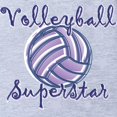 thumbnail image 2 of CafePress - Volleyball Superstar - Cute Infant Baby Football Bodysuit, 2 of 3