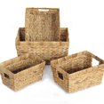 thumbnail image 5 of Portable Woven Storage Basket with Handle for Kids Clothes Toys and Sundries Light Brown Large Size, 5 of 5