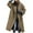 Khaki, variant on Lindreshi Pea Coats Jackets for Women Women's Fall and Winter Straight Cardigan Button Pocket Coat