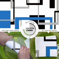 thumbnail image 6 of Blue Shower Curtains for Bathroom Modern Shower Curtain Blue Geometric Bathroom Decoration Polyester Fabric-72''''x72'''', 6 of 6