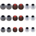 thumbnail image 1 of wonima02 Silicone Earbud Tips - Fit for In-Ear Headphones (Inner Hole 3.8mm-5.1mm) - 9 Pairs S/M/L, 1 of 1