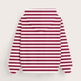 thumbnail image 6 of Ashirexll Oversize Hoodie Long Sleeve Shirts 3-14 Years Stripe Fashion Casual Fleece Lined Warm Winter Hooded Sweatshirt for Kids, 6 of 6