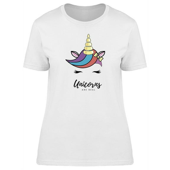 Fantasy Face Animal Unicorn T-Shirt Women -Image by Shutterstock, Female Small