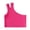 Red, variant on Toddler Baby Girls Dance Tank Top One Shoulder Racerback Crop Shirts Vest Summer Casual Solid Sleeveless Sports Clothes
